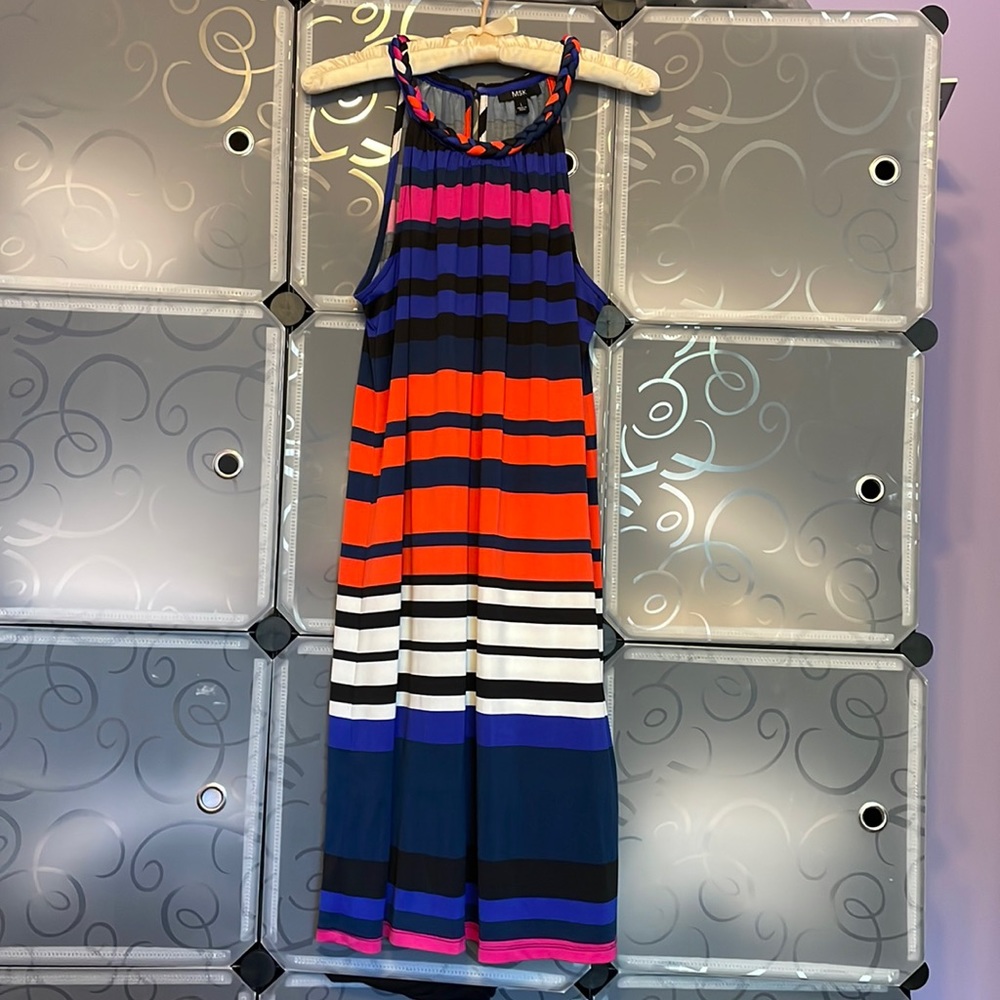 MSK Multi-colored No Sleeve Dress